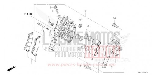 ETRIER DE FREIN ARRIERE GL1800BDM de 2021